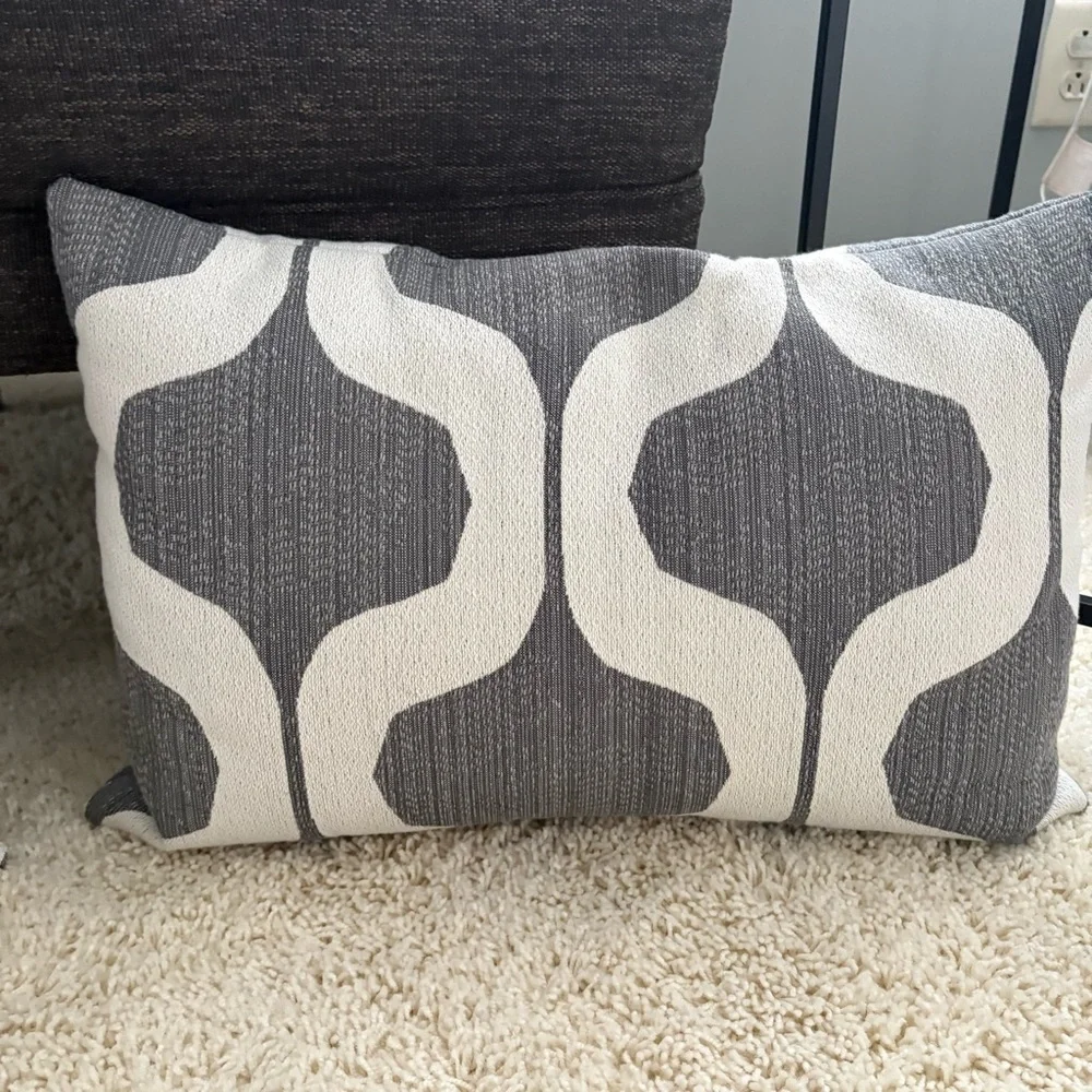 Project 62 Target Gray and White Lumbar Decorative Pillows